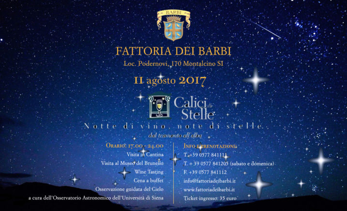 Calici di Stelle 2017 | Fattoria dei Barbi